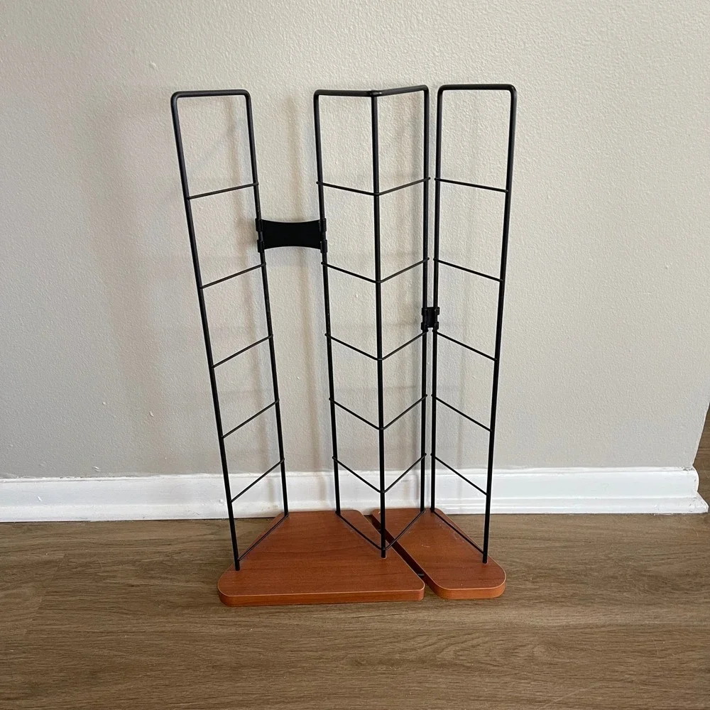 Vintage 100+ Y2k DVD CD Video Game Bluray Storage Desk Display Metal Wood Stand